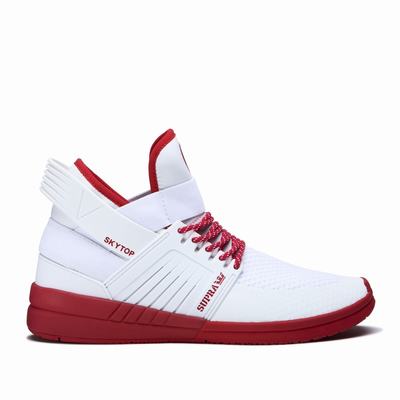 Férfi Supra SKYTOP V Magasszárú Cipő HU096358 Fehér/Piros